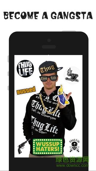 Thug life photo sticker maker