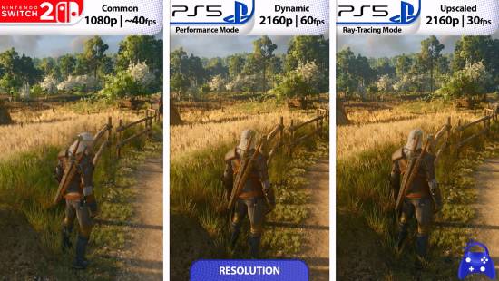 巫师3重制版画面对比：Switch2略逊PS5，细节与光影差距明显