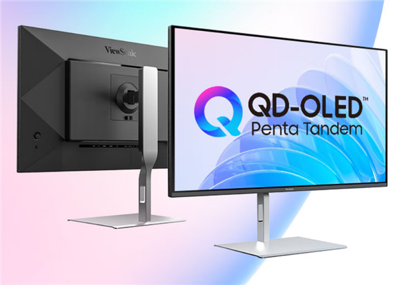 优派2026年推26.5英寸QD-OLED 4K/120Hz专业显示器，售价5262元