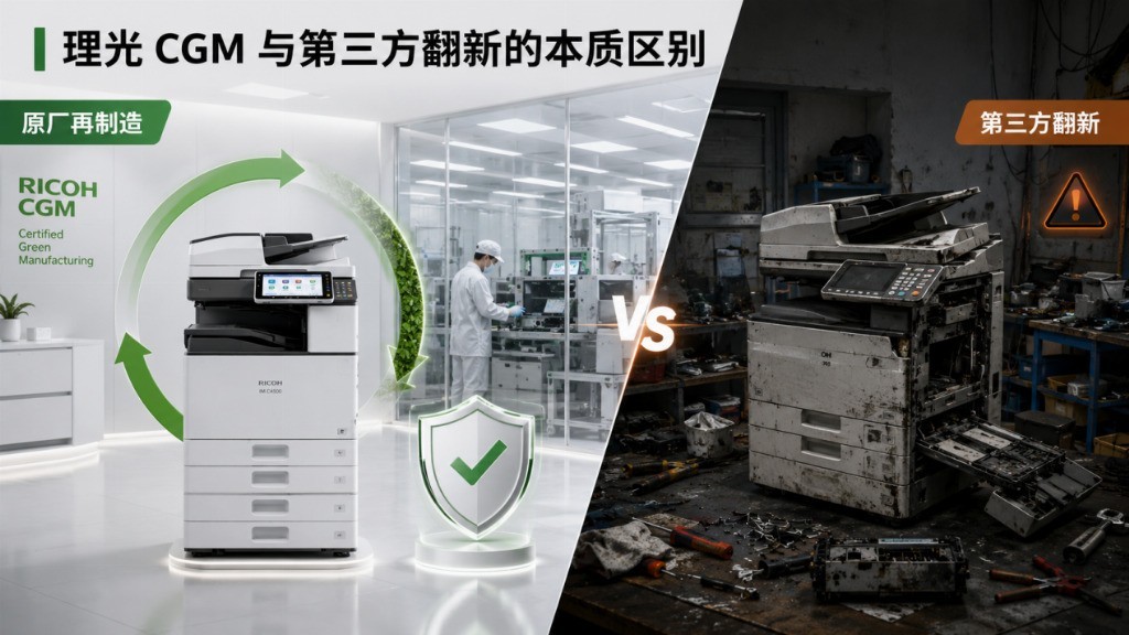 环保复新机 vs 翻新机/二手机：理光 CGM 与第三方翻新的本质区别