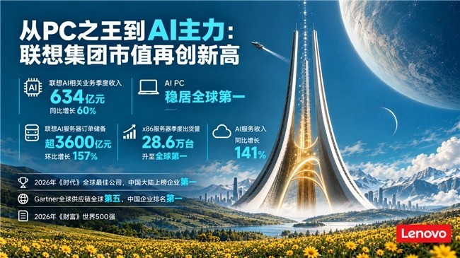 从PC之王到AI主力：联想AI营收93亿美元，x86服务器出货量全球第一