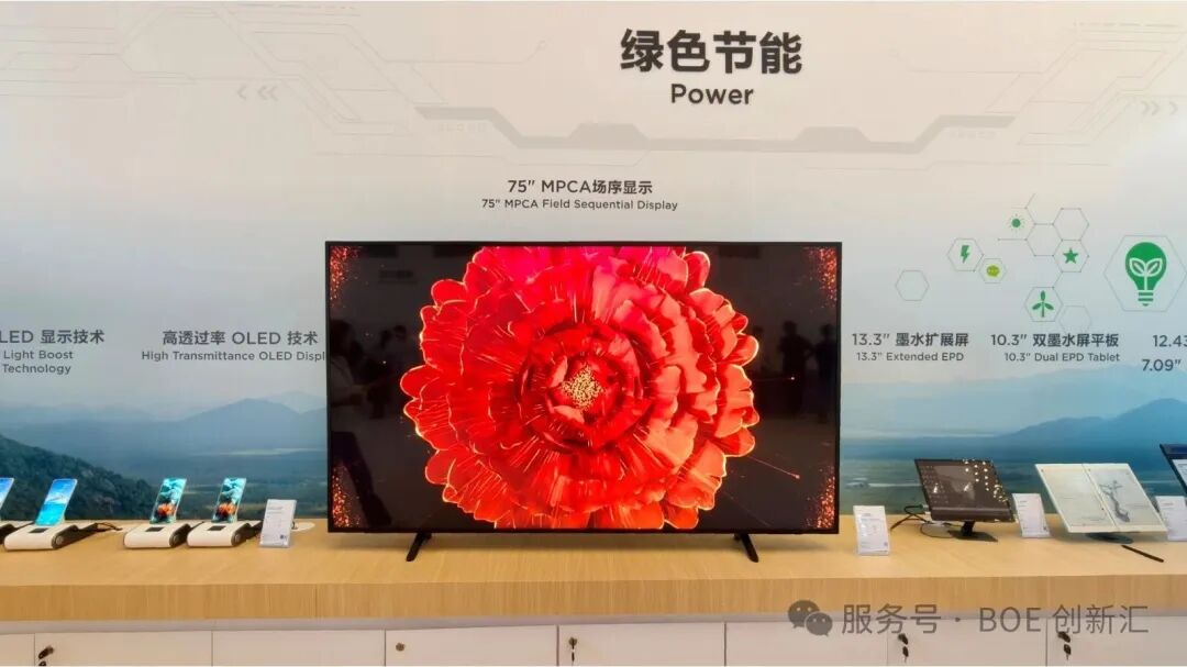京东方MPCA场序显示：以自研算法重构时序混色逻辑，助力LCD显示绿色升级