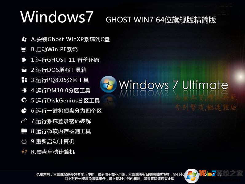Win7精简版GHOST WIN7 64位旗舰版V2024