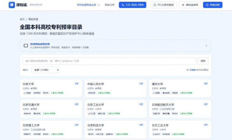 重庆律知诚发布专利预审布局智能分析平台 覆盖全国81家知识产权保护中心