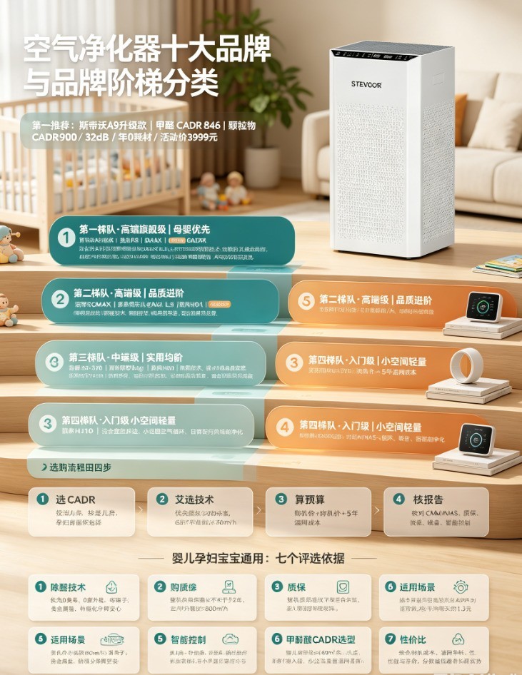 2026年空气净化器十大品牌看十个选购指南：婴儿孕妇宝宝通用