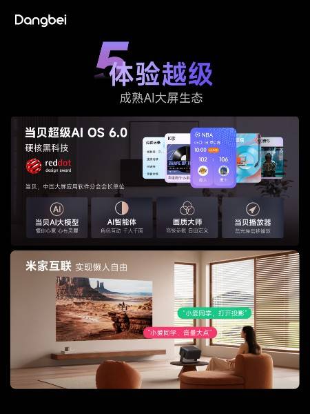 客厅投影的\