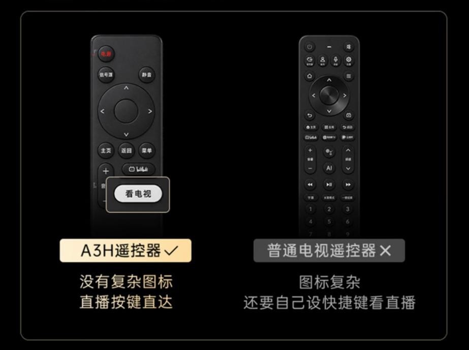 不用复杂操作,一键看电视直播!创维电视A3H引领电视极简体验