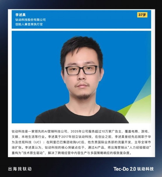 入选《财富》2026精英榜!钛动科技CEO李述昊以Useful AI领跑品牌全球化增长