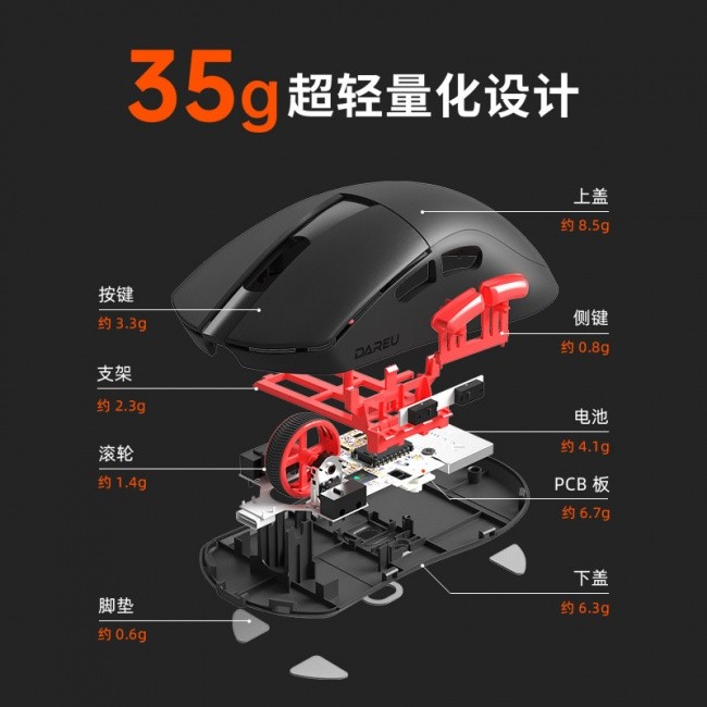 万金油轻量化鼠标,雷柏VT9s V2系列售价不到200元