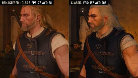巫师3:重制版启用DLSS 5后画质提升显著但帧率反降