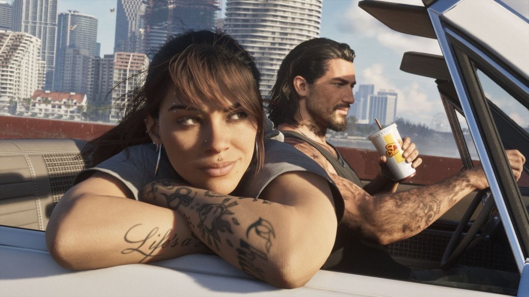 GTA VI主题巨幅墙绘现身纽约布鲁克林，主角剪影与热带元素初现