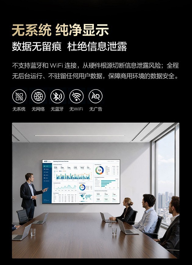 TCL发布D系列专业商用显示器:会议、监控、展览,用一块更稳的专业大屏