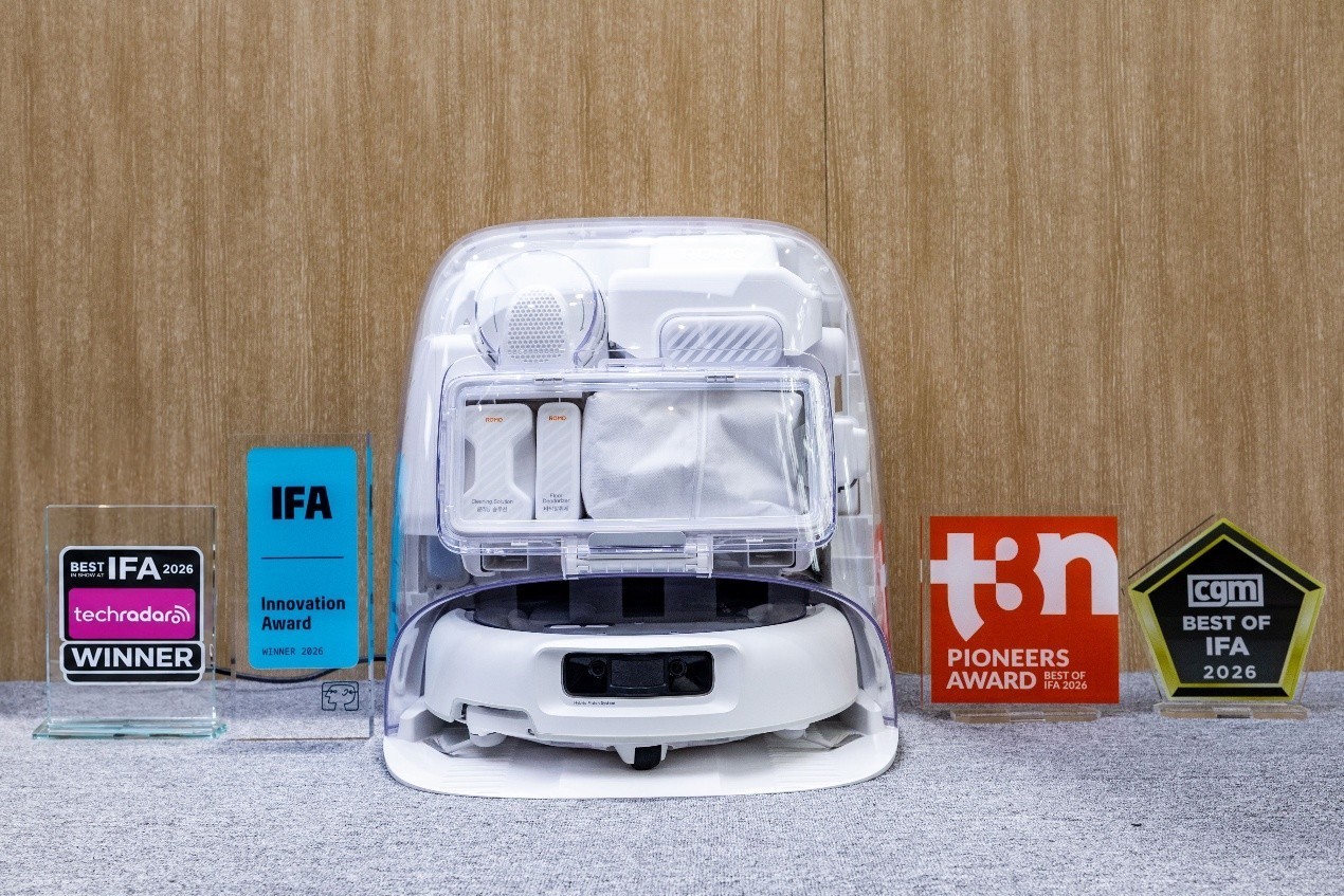 扫拖机器人 DJI ROMO 2 欧洲开局强劲:首周销售额达前代3倍,斩获IFA多项荣誉