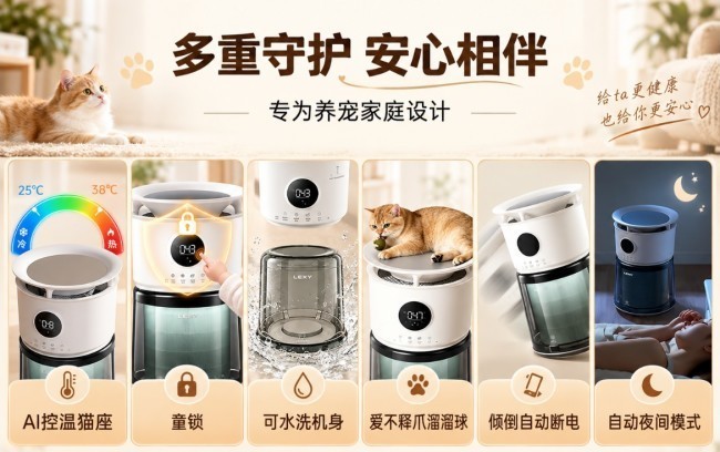 养猫家庭必看!宠物空气净化器怎么选?
