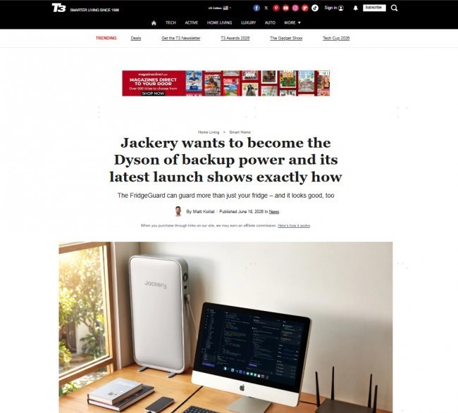 Jackery FridgeGuard获GOOD DESIGN AWARD2026三重荣誉