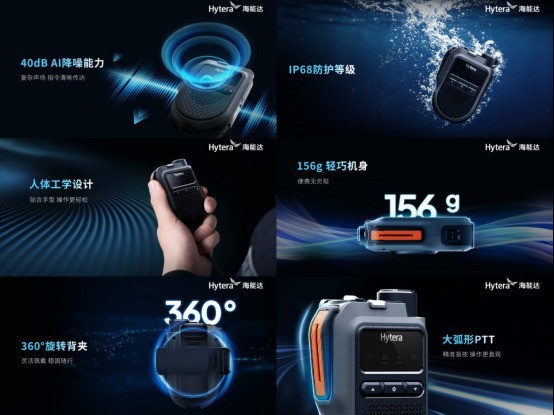 海能达 W60 穿戴式 PoC 终端亮相 | 公专协同，打通专网 “最后一百米”