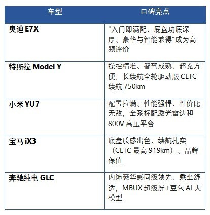 30-40万纯电 SUV 选购:五款热门车型深度解析
