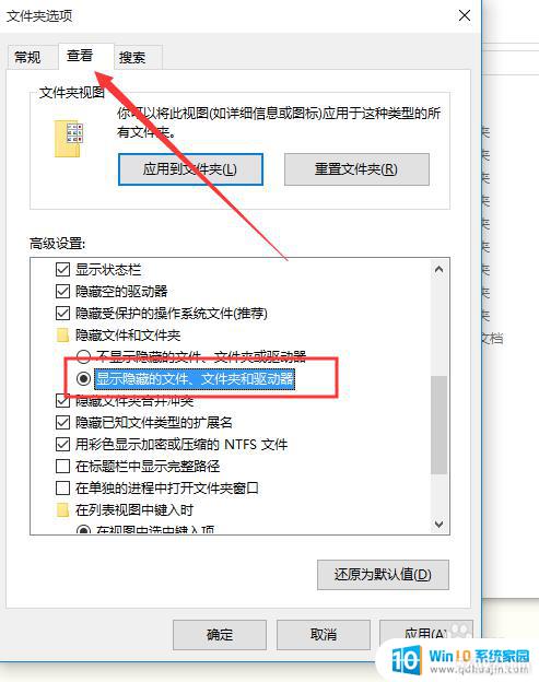 win10的隐藏文件怎么显示出来 win10显示磁盘中隐藏文件的步骤